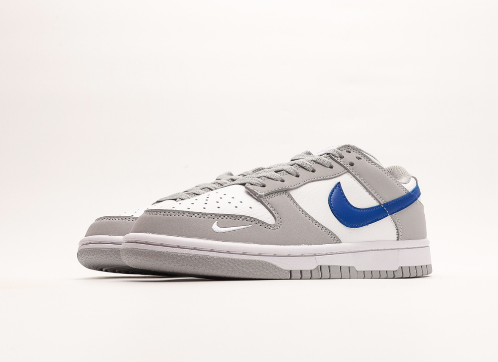 Nike Dunk Low Mini Swoosh Wolf Grey Game Royal