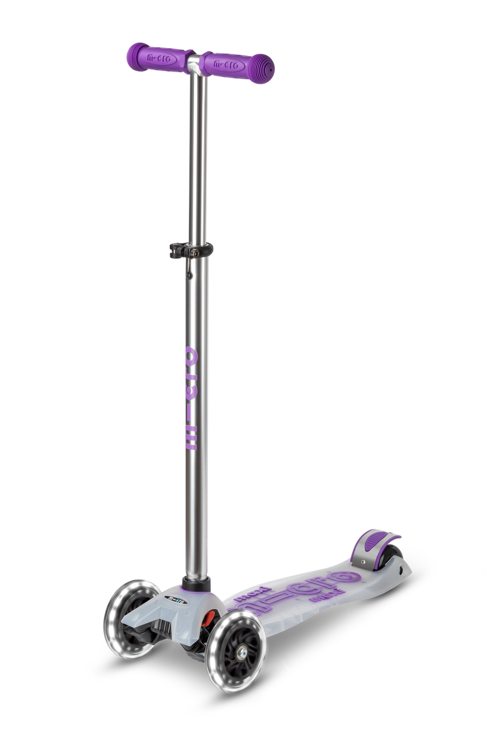Самокат Maxi Micro Deluxe Flux LED Сиреневый дисконт