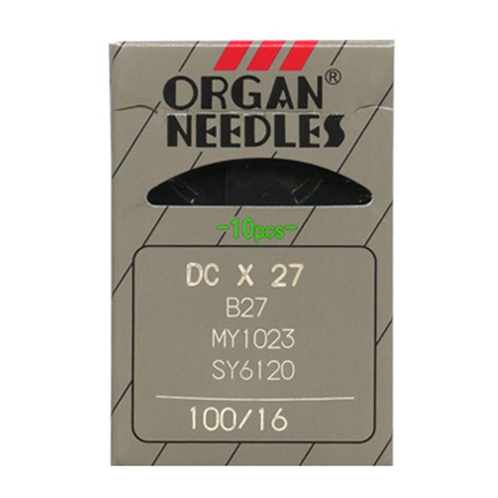 Иглы для промышленных швейных машин Organ DC*27, 10 шт, 120