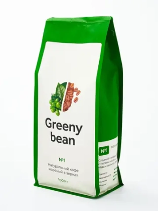 Кофе в зернах Greeny bean №1, 1000 г