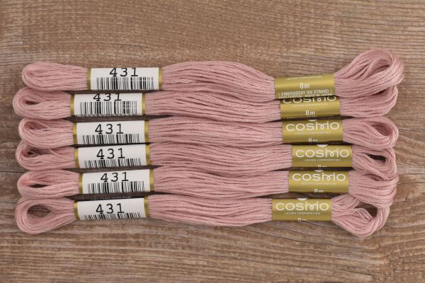 Мулине Lecien Cosmo, цв. 0431 / 6 мот. по 8 метров, в 6 сложений