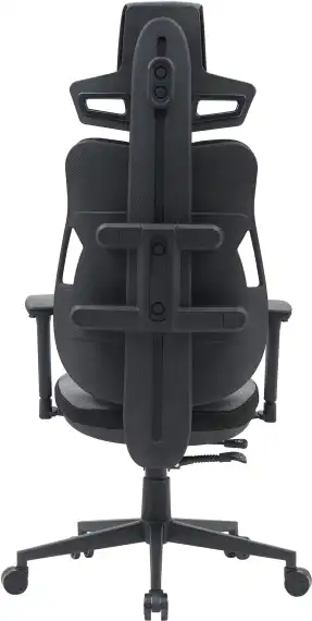 Кресло Cactus CS-CHR-DUO серый/черный с подголов. крестов. сталь пластик черный