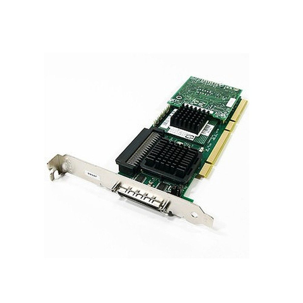 Контроллер Dell RAID PERC4/DC PCBX518-B1 LSI53C1030/Intel XScale IOP321 0Mb(256Mb) Int-2x68Pin Ext-2x68Pin RAID50 UW320SCSI PCI-X For PE750,800,830,850,14XX,18XX,28XX,68XX J4717