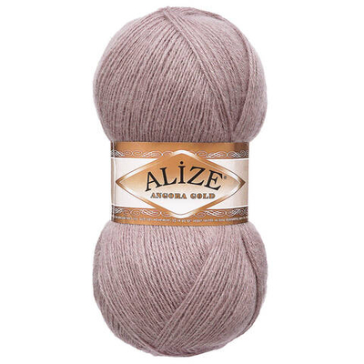 Пряжа Alize (Ализе) Angora Gold / уп.5 мот. по 100 г, 550м, 163 серая роза A
