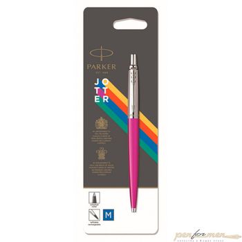 Шариковая ручка Parker Jotter Color розовая в блистере Mblue (2075996)