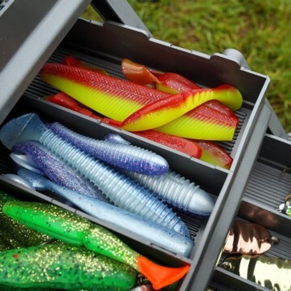 Ящик для снастей NISUS Tackle Box трехполочный золотой (N-TB-3-GO)