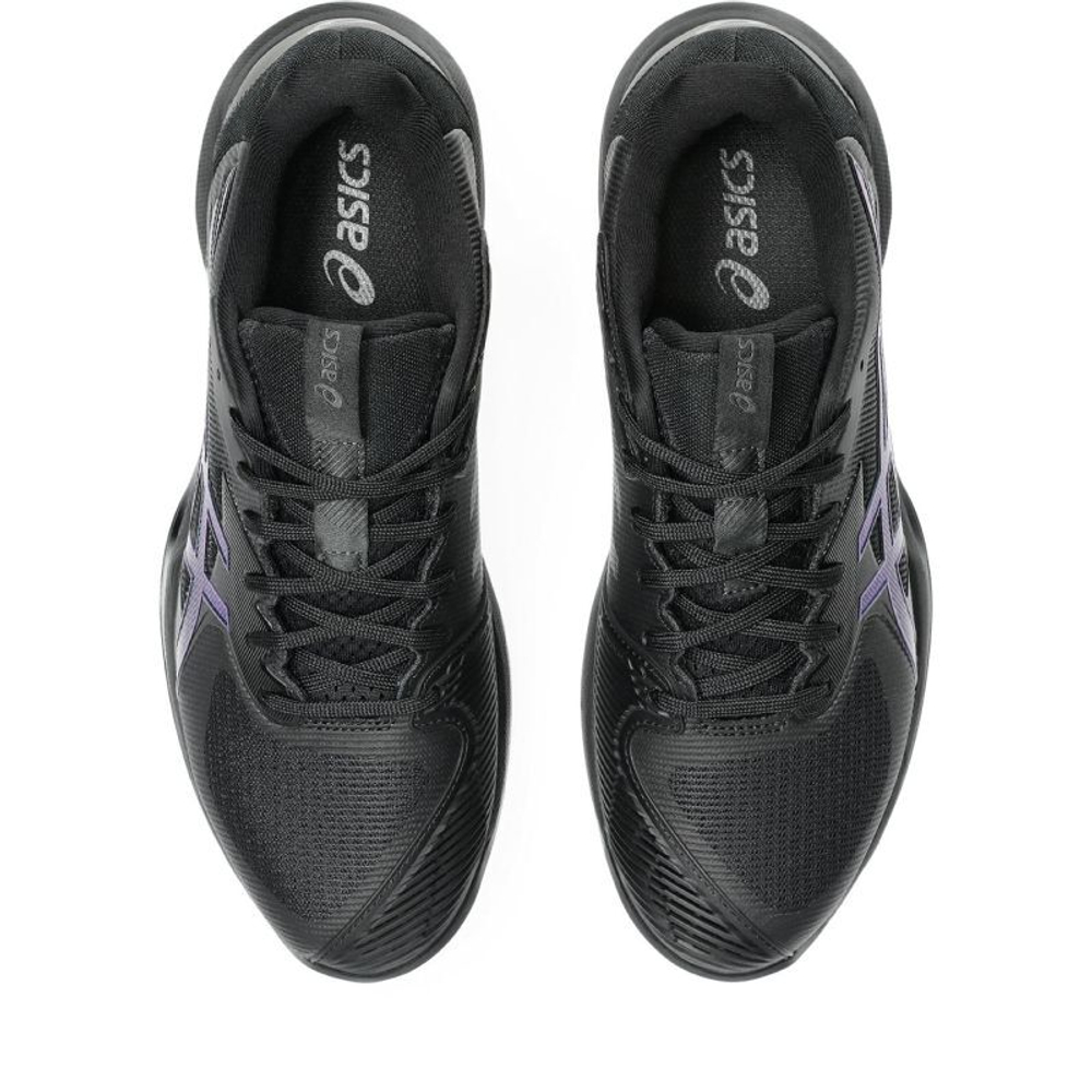 Женские теннисные кроссовки Asics Solution Speed FF 3 Clay Night Energy - black/prism blue