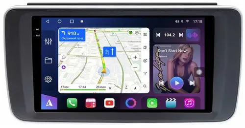 Магнитола для Nissan Leaf 2 ZE1 2017-2024+ - FarCar S500-TS10 монитор 9.5" QLED на Android 14, Быстрая, CarPlay, 4G SIM-слот