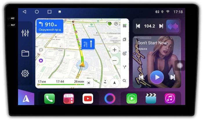 Магнитола для Sollers SF1 2025+ (рамка большая) - FarCar S500-TS10 монитор 9.5" QLED на Android 14, Быстрая, CarPlay, 4G SIM-слот
