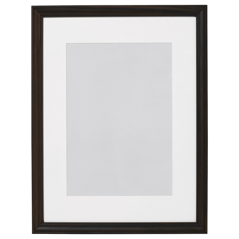 IKEA KLOTKÖRSBÄR  (ИКЕА КЛОТКЁРСБЭР)  -  Рамка для фото - под дуб/тёмно-коричневый 30x40 см