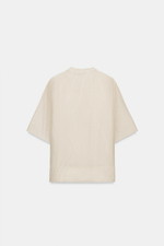СТРУЯЩАЯСЯ БЛУЗА С КОРОТКИМИ РУКАВАМИ — ZW COLLECTION — ZARA