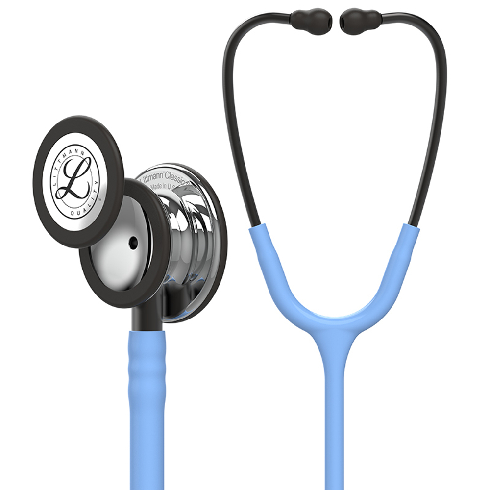 Стетоскоп Littmann Classic III, голубой, зеркальная акустическая головка, дымчатый ствол (5959)