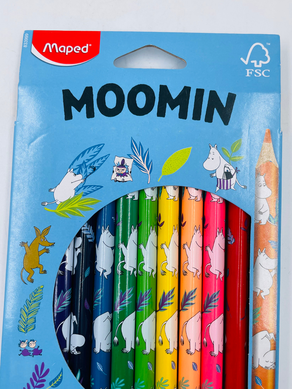 Цветные карандаши большие Moomin Jumbo 12 штук