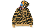 A Bathing Ape Medicom Toy1st Camo Shark Bear Full Zip Худи желтый