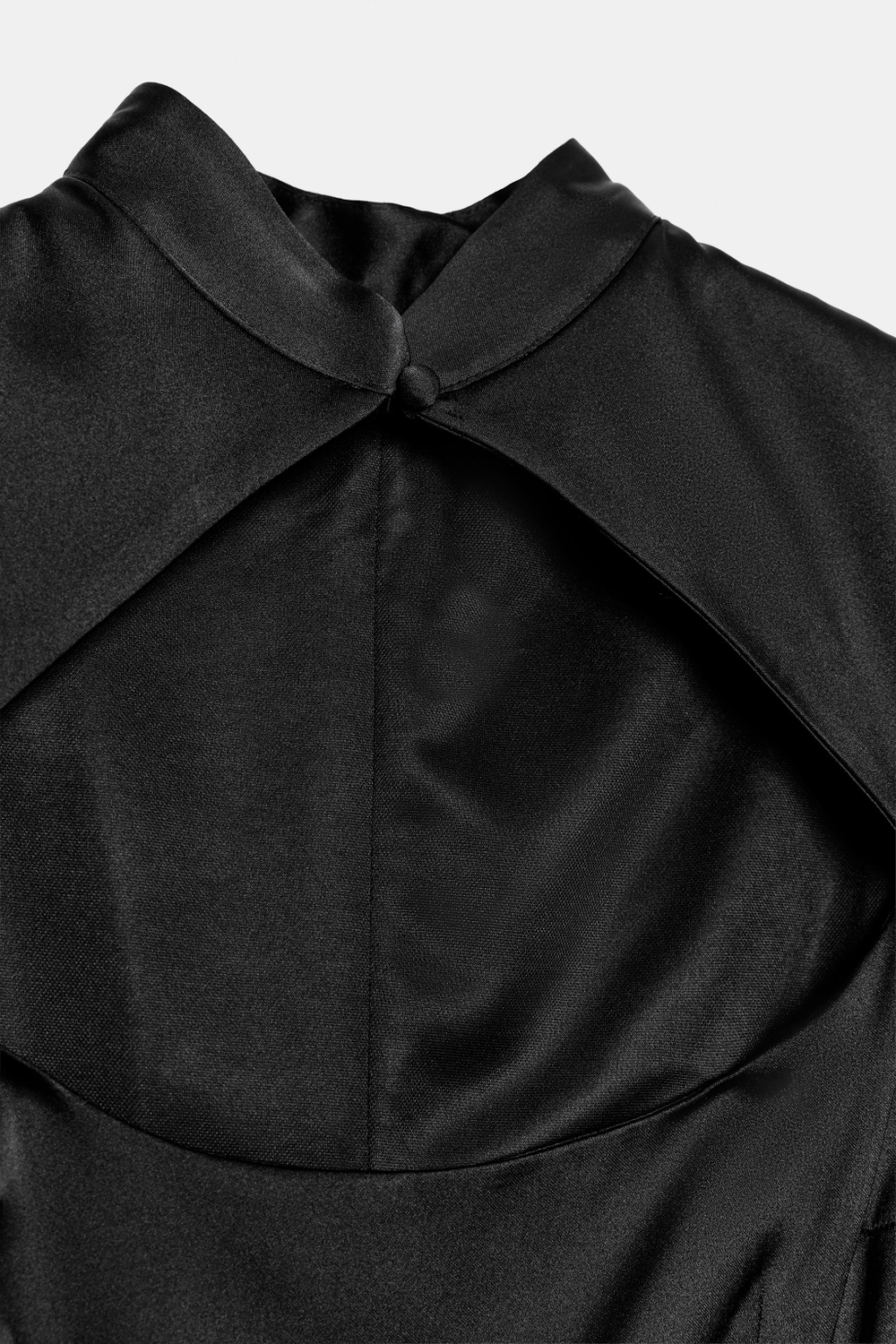 АТЛАСНОЕ ПЛАТЬЕ МИДИ С РАЗРЕЗОМ — ZARA