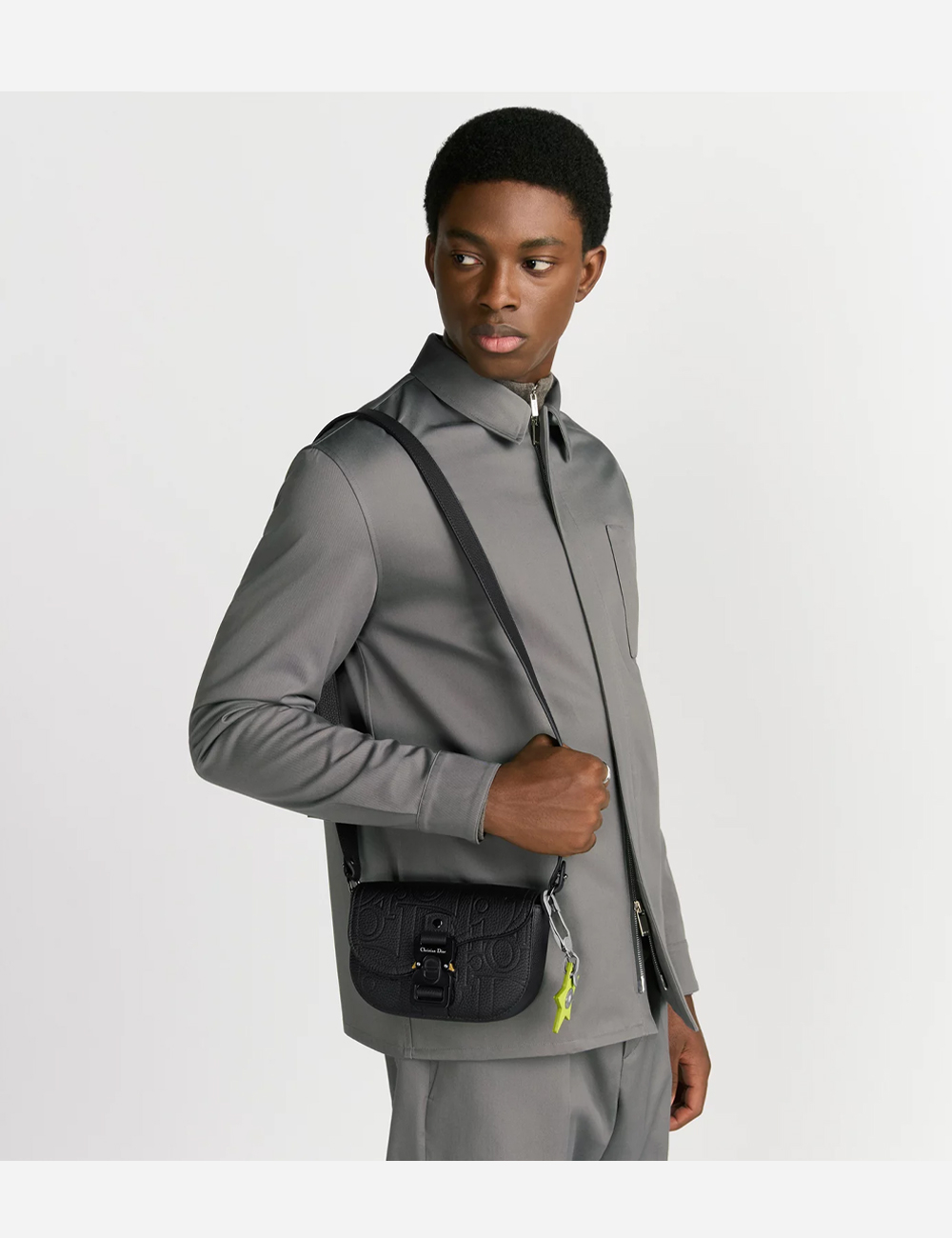 Сумка Dior Mini Saddle Leather Messenger "Black"