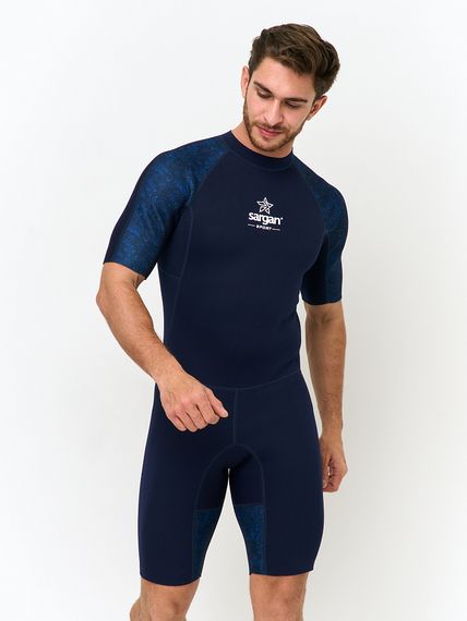 Короткий гидрокостюм Sargan Sport 1011/BL 2 мм синий микс
