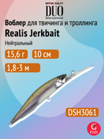 Воблер DUO Realis Jerkbait 100DR, CCC3816 Wakasagi ND, 100 мм, 15,6 г, нейтральный, минноу