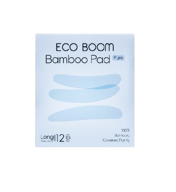 Бамбуковые гигиенические прокладки 290 мм 12шт/уп (ECO BOOM)