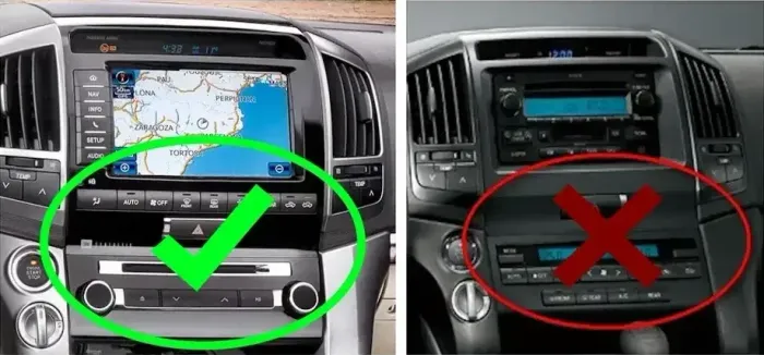 Магнитола для Toyota Land Cruiser 200 2012-2015 (климат на ШГУ) - Teyes CC4 монитор 12.3" 2K QLED + рамка 10, Android 14, Быстрейшая, Snapdragon 680, DSP, CarPlay, 4G SIM-слот