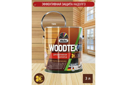 Пропитка декоративная для защиты древесины алкидная Dufa Woodtex тик