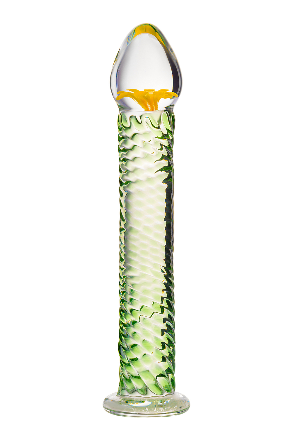 Нереалистичный фаллоимитатор Sexus Glass стекло прозрачный 16,5 см