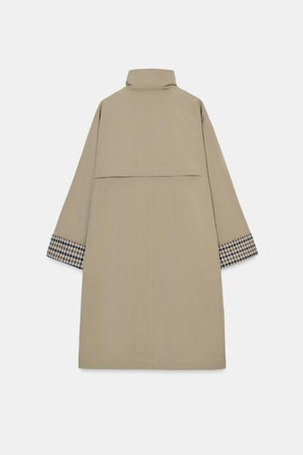 Оверсайз-тренч с каретными манжетами - ZARA