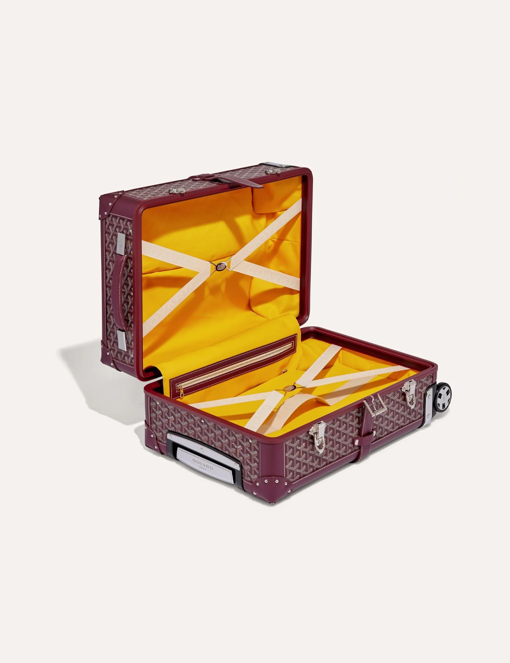 Чемодан Goyard Bourget PM Trolley Case "Burgundy"