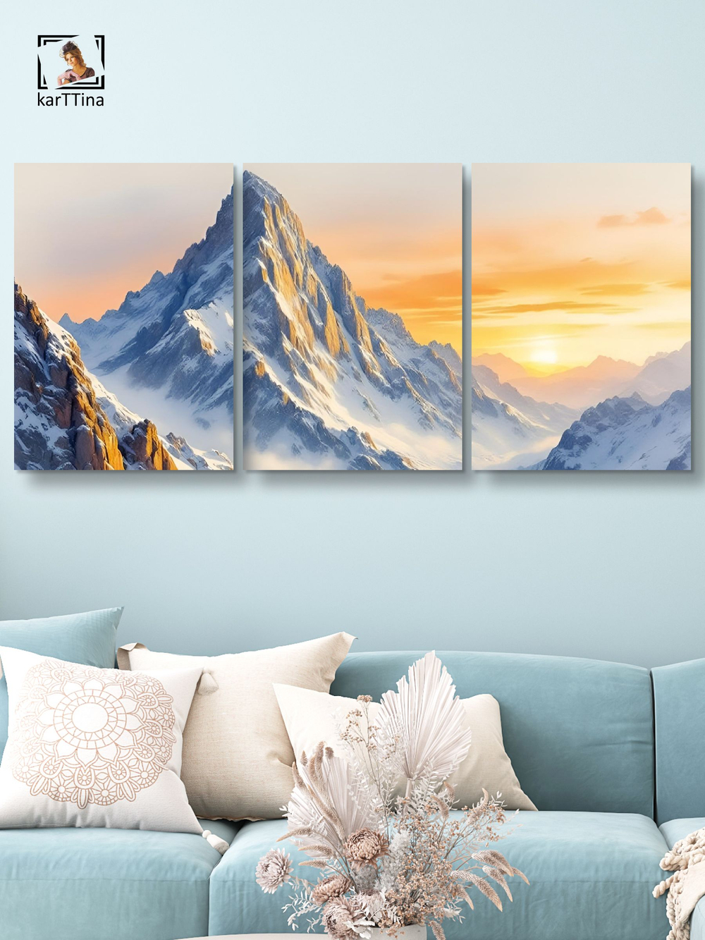 Картина Источник жизни модульная 50x70см 3шт.