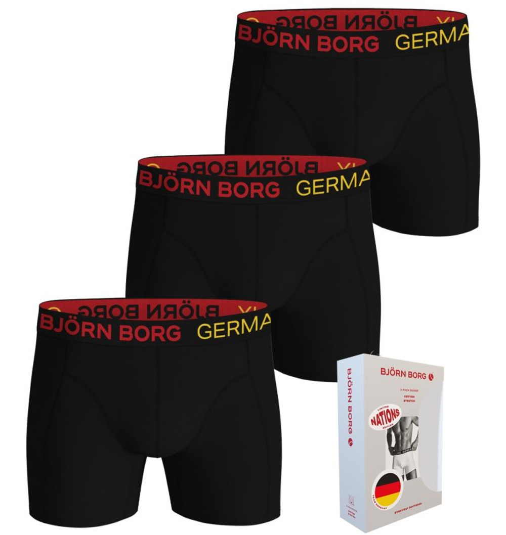 Боксерки теннисные Bj_rn Borg Cotton Stretch Germany 3P - multicolor