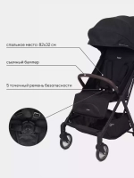Коляска детская RANT "ACTION" RA301 Black