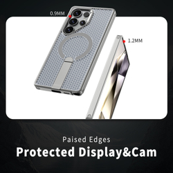 Прозрачный чехол Mesh Pro Magnetic Case для Samsung Galaxy S23 Ultra