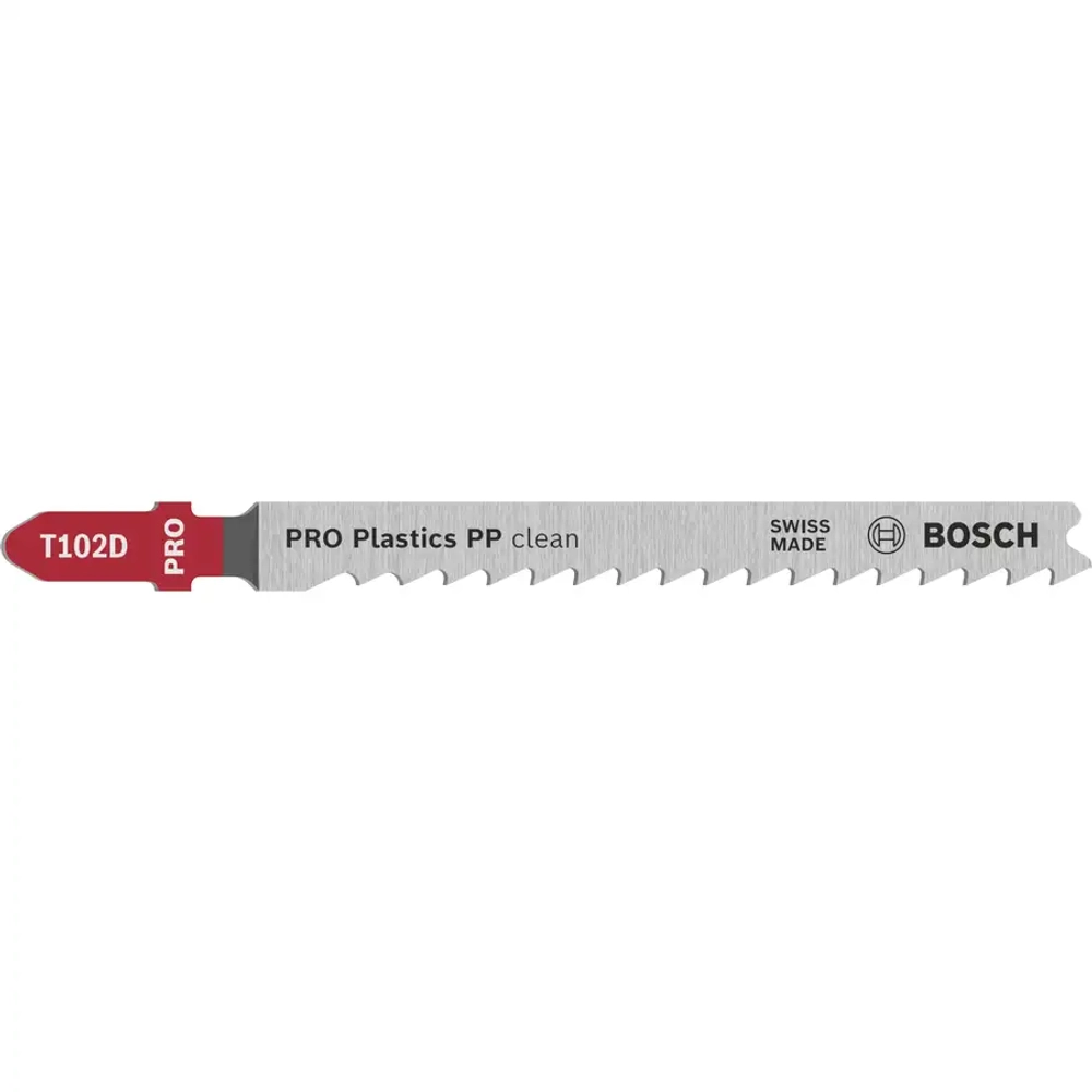 Пилка для лобзика по полипропилену (PP) 100 мм, T102D BOSCH 2608667444