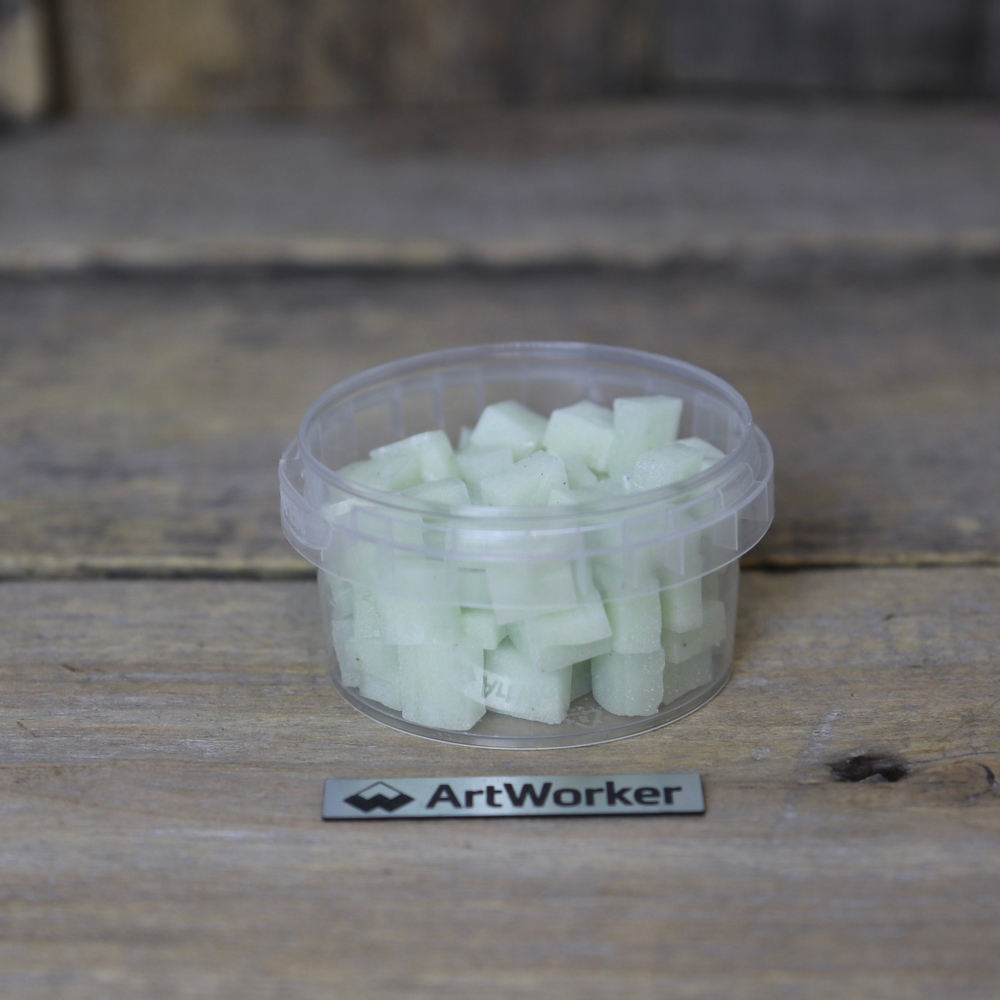 Светло-зеленая смальта TC01 10х10 ArtWorker более 150 цветов в наличии
