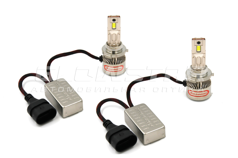Aozoom P10 HB3/HB4 (9005/9006/9012) с вентилятором 12V 55W 3500Lm (комплект, 2шт)