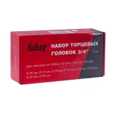 FUBAG Набор торцевых головок 3/4 дюйма, 8 шт. для гайковертов IW 1600 (26-27-29-30-32-35-36-38 мм.), картонная коробка — фото 4