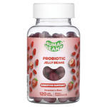 Human Beanz, Пробиотические мармеладки, клубника, 120 мармеладов (0,5 млрд КОЕ на мармелад)