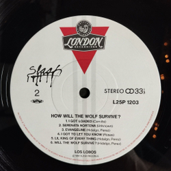 Винтажная виниловая пластинка LP Los Lobos How Will The Wolf Survive (Japan 1984) (Obi)