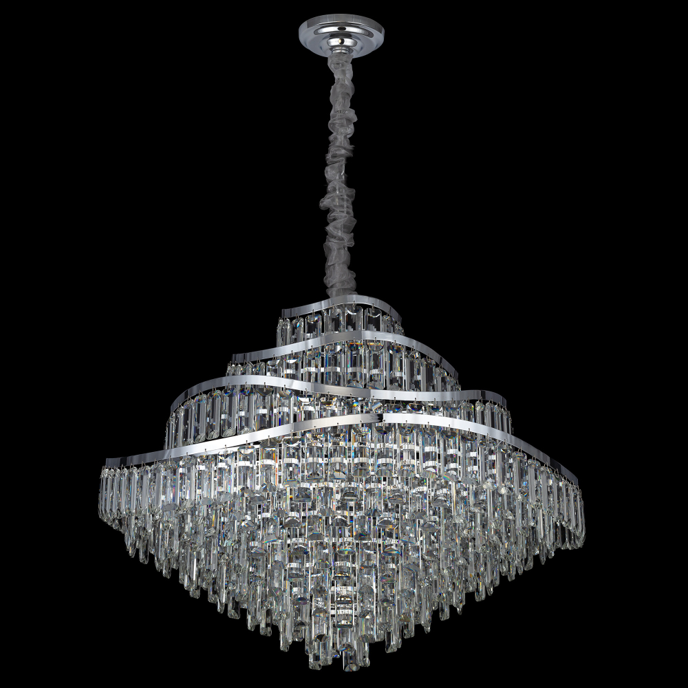 Citilux NAIAD CL315191 Люстра хрустальная подвесная Хром