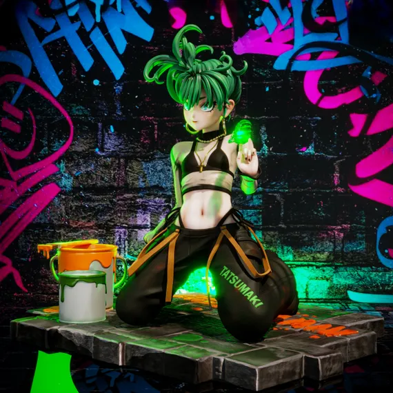 Tatsumaki street paints - One Punch Man