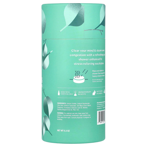 Body Restore, Пароварки для душа, эвкалипт, 6 таблеток, 5,3 унции