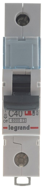 Автоматический выключатель Legrand TX3 C40A 1П 6000 404032