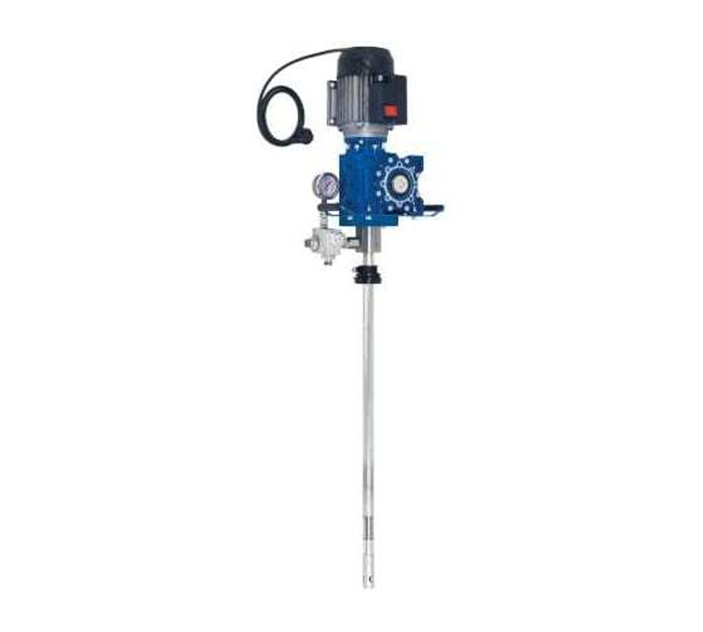Электрический насос для смазки 7,5:1, 230V/50Hz, 1200 г/мин для бочек 180 кг