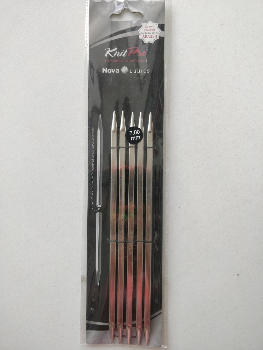 Спицы Knit Pro nova cubics чулочные 20см