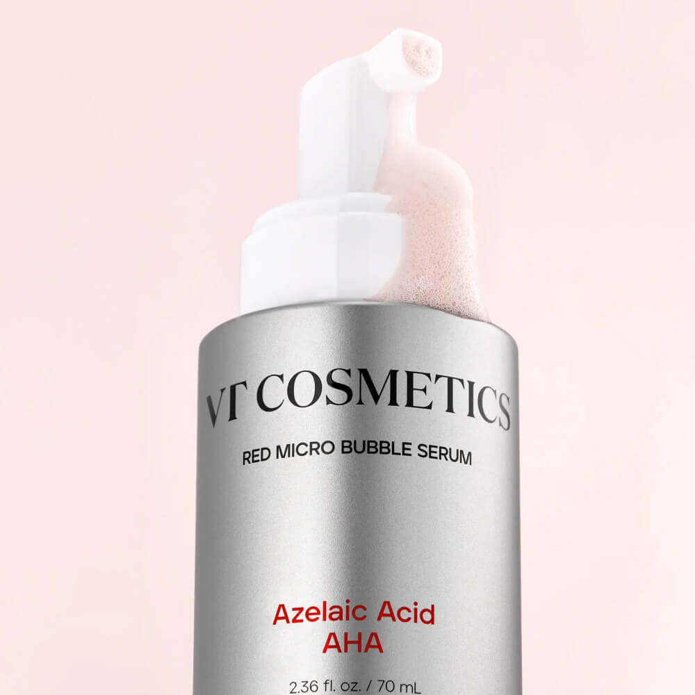 Пузырьковая сыворотка с азелаиновой кислотой VT Cosmetics Az AHA Red Micro Bubble Serum, 70 МЛ