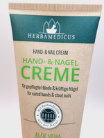 Крем для рук и ногтей Herbamedicus "HAND- & NAIL CREAM Aloe Vera" алоэ вера 125 мл (из Финляндии)