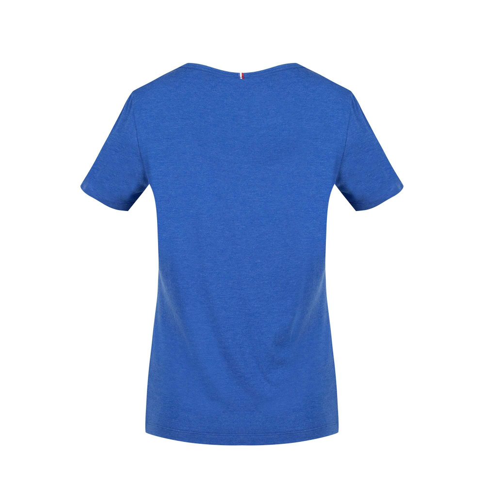 Женская теннисная футболка Le Coq Sportif SAISON Tee SS No.1 W - bleu electro