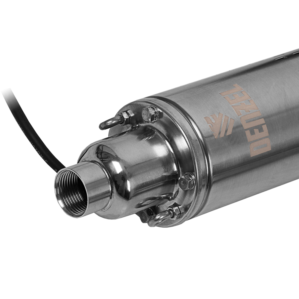 Скважинный насос DWS-4-150, винтовой, диаметр 4", 1300 Вт, 2000 л/ч, напор 150 м Denzel