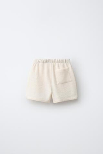 ZARA КОМФОРТНЫЕ ШОРТЫ, ЭКРЮ