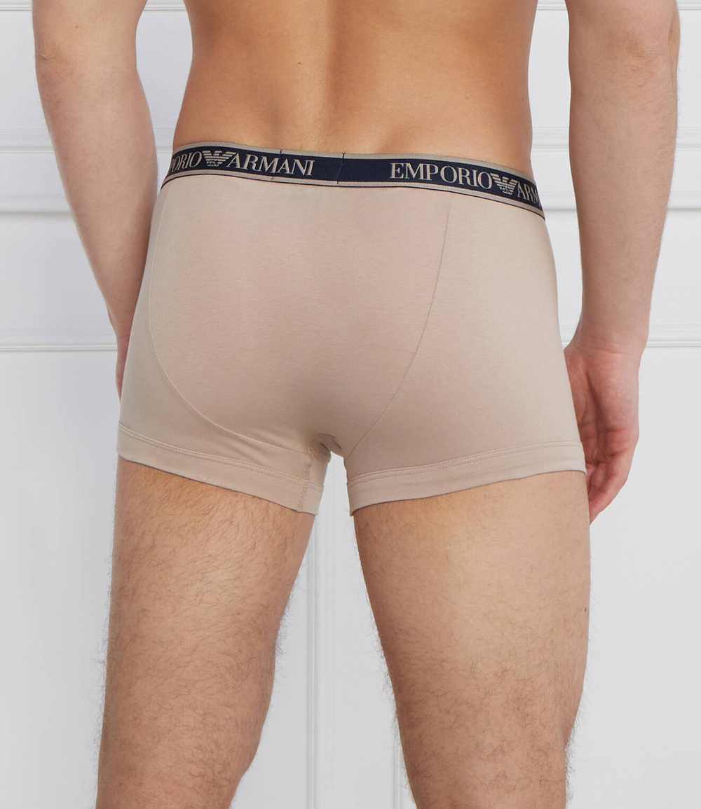 Трусики-боксеры 3шт. Emporio Armani - бежевый(111357 3F717)